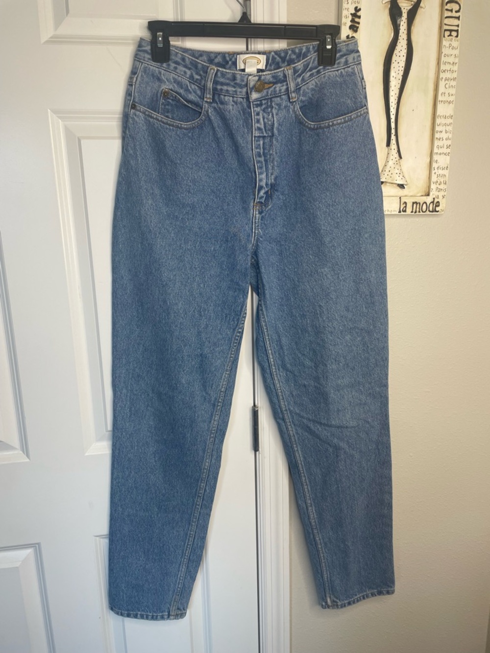 Vintage Talbots Mom Jeans Women’s Size 8 High Rise Tapered Leg 100% Cotton Denim